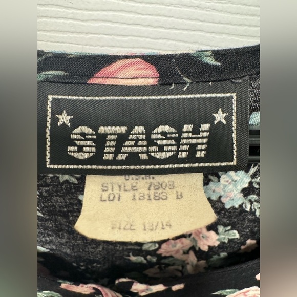 Stash floral short sleeve button down dress from the‎ 90’s size 13/14 - Picture 6 of 10